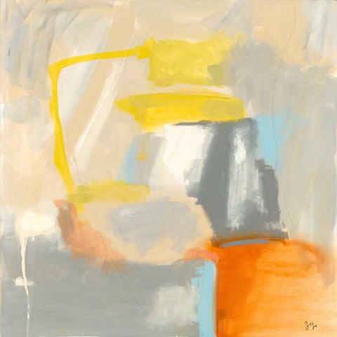 Sacred I Gold Ornate Wood Framed Art Print with Double Matting by Jasper, Sisa