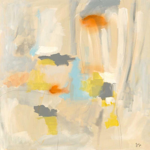 Sacred II White Modern Wood Framed Art Print by Jasper, Sisa