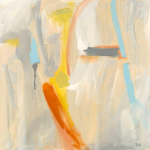 Sacred III White Modern Wood Framed Art Print by Jasper, Sisa