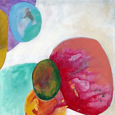 Orbe Aura III White Modern Wood Framed Art Print by Jasper, Sisa