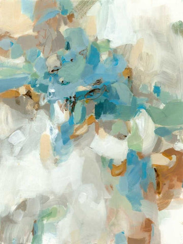 Clementine Leaves White Modern Wood Framed Art Print with Double Matting by Long, Christina