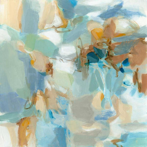 West of the Sea White Modern Wood Framed Art Print by Long, Christina