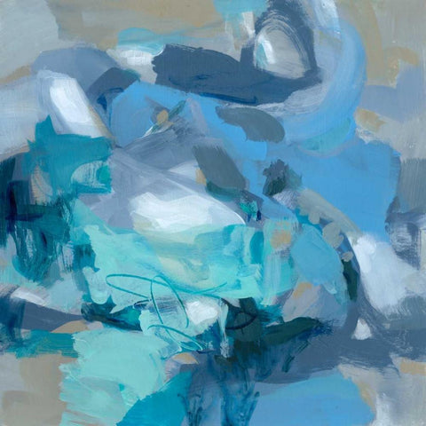 Tangled Black Modern Wood Framed Art Print by Long, Christina