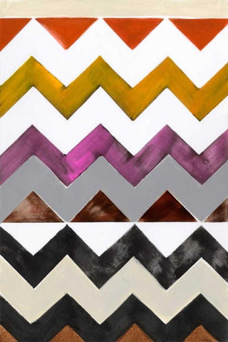 Santa Fe I White Modern Wood Framed Art Print with Double Matting by Fuchs, Jodi