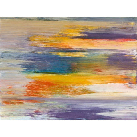 Batiky I Black Modern Wood Framed Art Print by Fuchs, Jodi