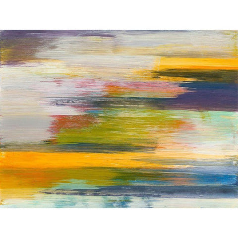 Batiky II White Modern Wood Framed Art Print by Fuchs, Jodi