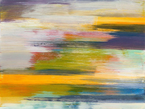 Batiky II Black Ornate Wood Framed Art Print with Double Matting by Fuchs, Jodi