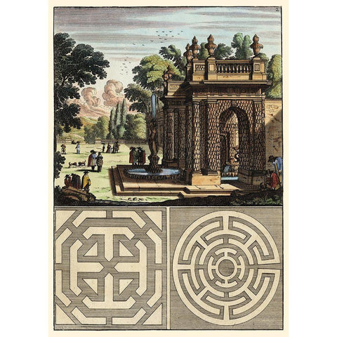 Architecture Curiosa III White Modern Wood Framed Art Print by Bockler