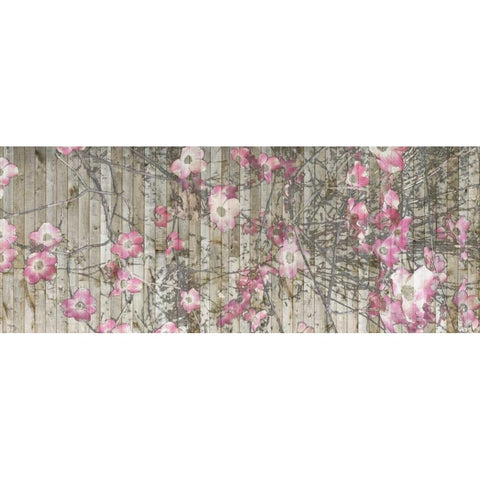 Dogwood Dance I Black Modern Wood Framed Art Print with Double Matting by Goldberger, Jennifer