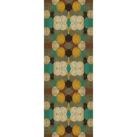 Circular Repeat IV Black Modern Wood Framed Art Print by Goldberger, Jennifer