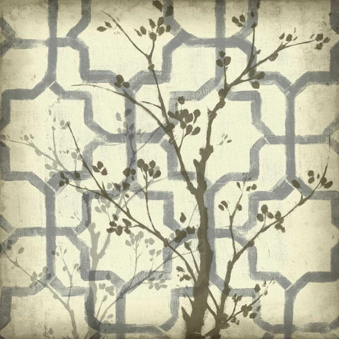 Silhouette and Pattern VI Black Modern Wood Framed Art Print with Double Matting by Goldberger, Jennifer