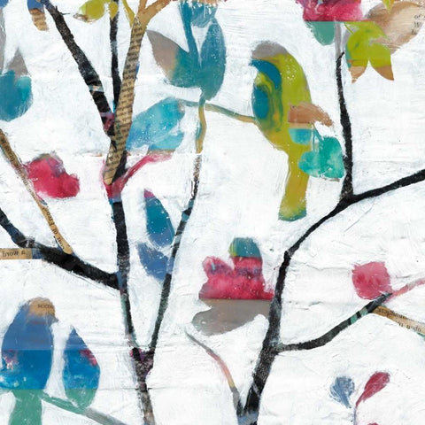 Woodland Story II Gold Ornate Wood Framed Art Print with Double Matting by Goldberger, Jennifer