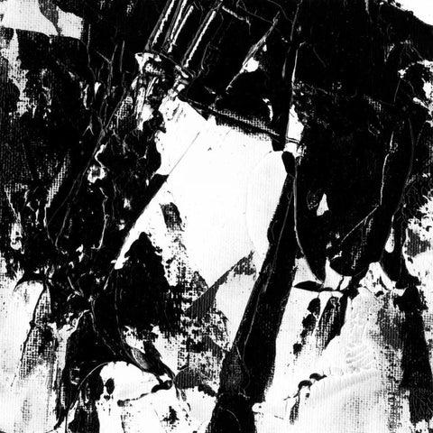 Sporadic IV White Modern Wood Framed Art Print with Double Matting by Harper, Ethan