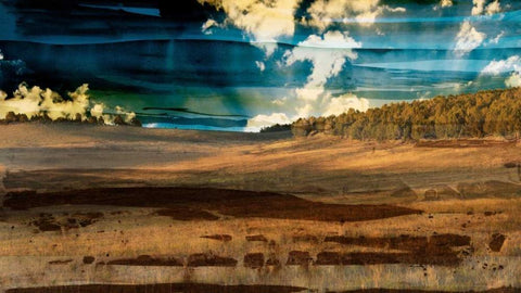 Big Sky Country Black Ornate Wood Framed Art Print with Double Matting by Jasper, Sisa