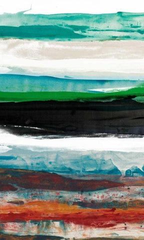 Primary Decision I White Modern Wood Framed Art Print with Double Matting by Jasper, Sisa