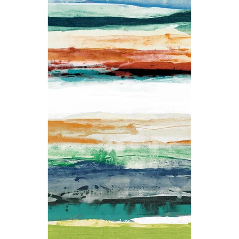 Primary Decision III White Modern Wood Framed Art Print by Jasper, Sisa