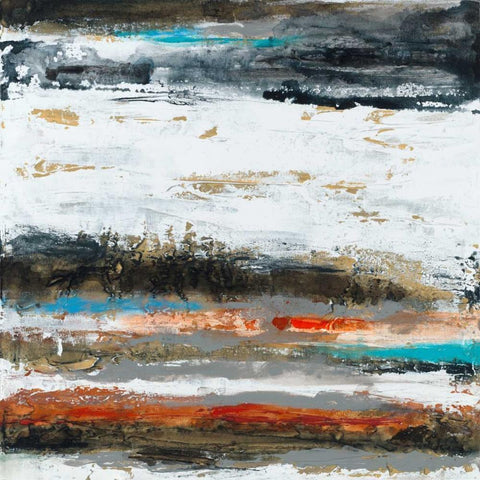 Evade Black Modern Wood Framed Art Print by Jasper, Sisa