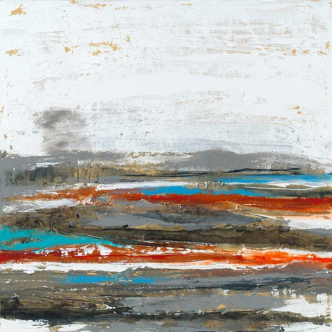 Postpone White Modern Wood Framed Art Print with Double Matting by Jasper, Sisa