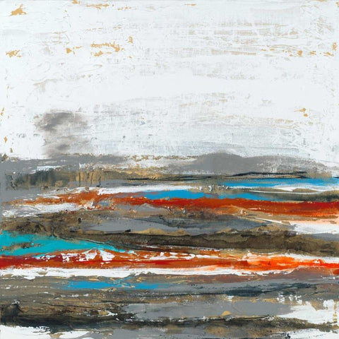 Postpone Black Modern Wood Framed Art Print by Jasper, Sisa