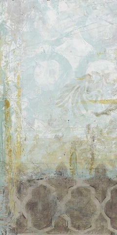 Subtle Shift IV White Modern Wood Framed Art Print with Double Matting by Vess, June Erica