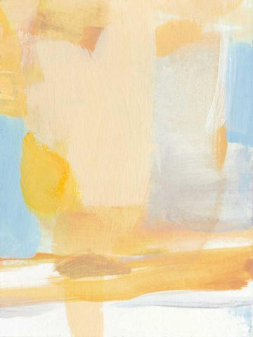 Golden Kiss White Modern Wood Framed Art Print with Double Matting by Long, Christina