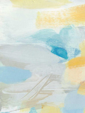 Glimpse White Modern Wood Framed Art Print with Double Matting by Long, Christina