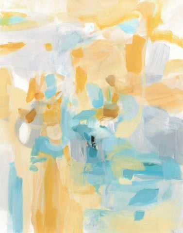 Summer Days White Modern Wood Framed Art Print with Double Matting by Long, Christina