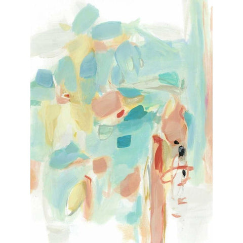 Delicate Whispers White Modern Wood Framed Art Print by Long, Christina