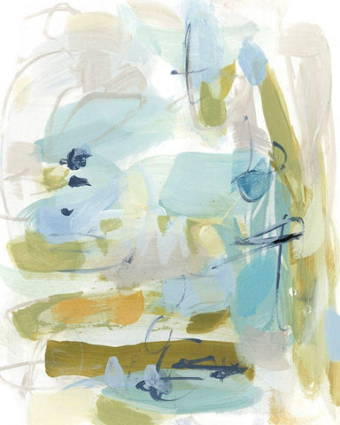 Reflecting White Modern Wood Framed Art Print with Double Matting by Long, Christina