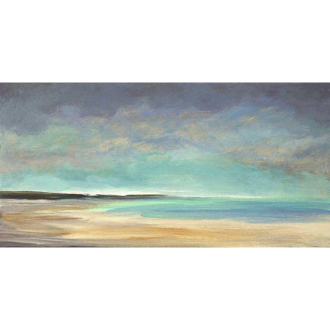 Shoreline IV White Modern Wood Framed Art Print by Finch, Sheila