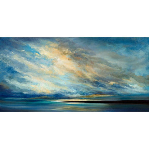 Coastal Clouds XVIII Black Modern Wood Framed Art Print by Finch, Sheila