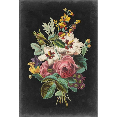 Rose Bouquet I Gold Ornate Wood Framed Art Print with Double Matting by Vision Studio