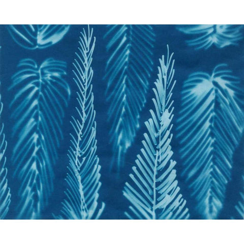 Cyanotype No.8 White Modern Wood Framed Art Print by Stramel, Renee W.