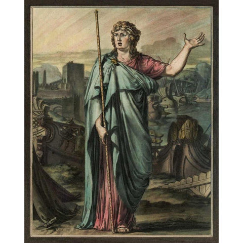 Theatrical Costumes III Black Modern Wood Framed Art Print with Double Matting by Chery, M.