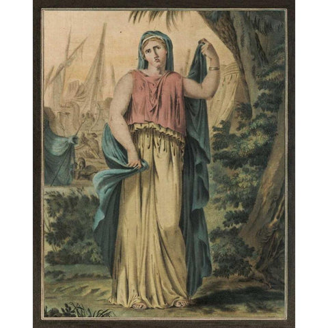 Theatrical Costumes IV Black Modern Wood Framed Art Print by Chery, M.