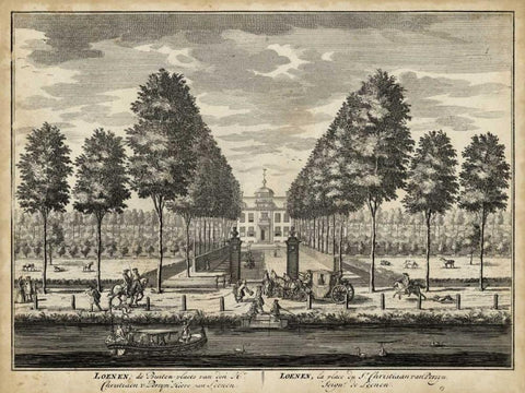 Views of Amsterdam VIII Black Ornate Wood Framed Art Print with Double Matting by Visher, Nicolaus
