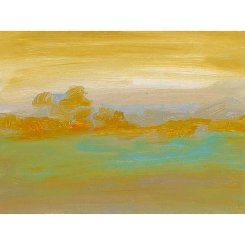Ambient II Gold Ornate Wood Framed Art Print with Double Matting by Gordon, Sharon