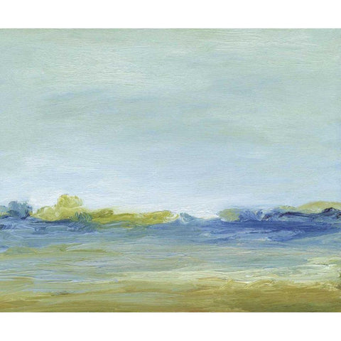 The Shore Black Modern Wood Framed Art Print by Gordon, Sharon