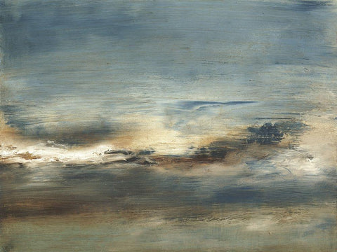 Inlet II Black Ornate Wood Framed Art Print with Double Matting by Gordon, Sharon