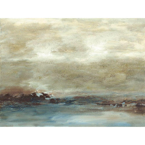 Inlet III White Modern Wood Framed Art Print by Gordon, Sharon