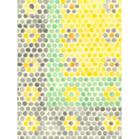 Floral Linoleum II White Modern Wood Framed Art Print by Lam, Vanna