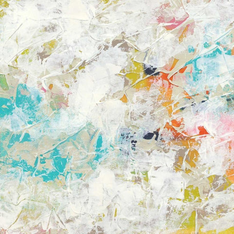 Frost II Black Modern Wood Framed Art Print with Double Matting by Vess, June Erica