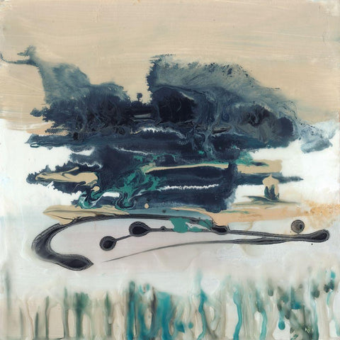 At Home I White Modern Wood Framed Art Print by Maleki, Ferdos