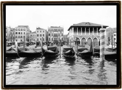 Glimpses-Grand Canal Venice II White Modern Wood Framed Art Print with Double Matting by DeNardo, Laura