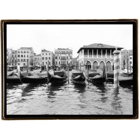 Glimpses-Grand Canal Venice II White Modern Wood Framed Art Print by DeNardo, Laura