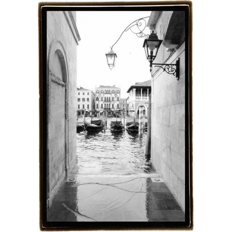 Glimpses-Grand Canal Venice III White Modern Wood Framed Art Print by DeNardo, Laura