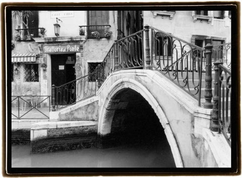 Hidden Passages Venice II White Modern Wood Framed Art Print with Double Matting by DeNardo, Laura