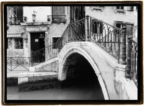 Hidden Passages Venice II White Modern Wood Framed Art Print with Double Matting by DeNardo, Laura