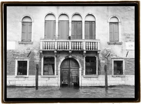 Hidden Passages Venice IV Black Ornate Wood Framed Art Print with Double Matting by DeNardo, Laura