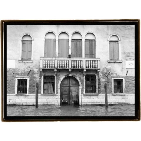 Hidden Passages Venice IV Black Modern Wood Framed Art Print by DeNardo, Laura